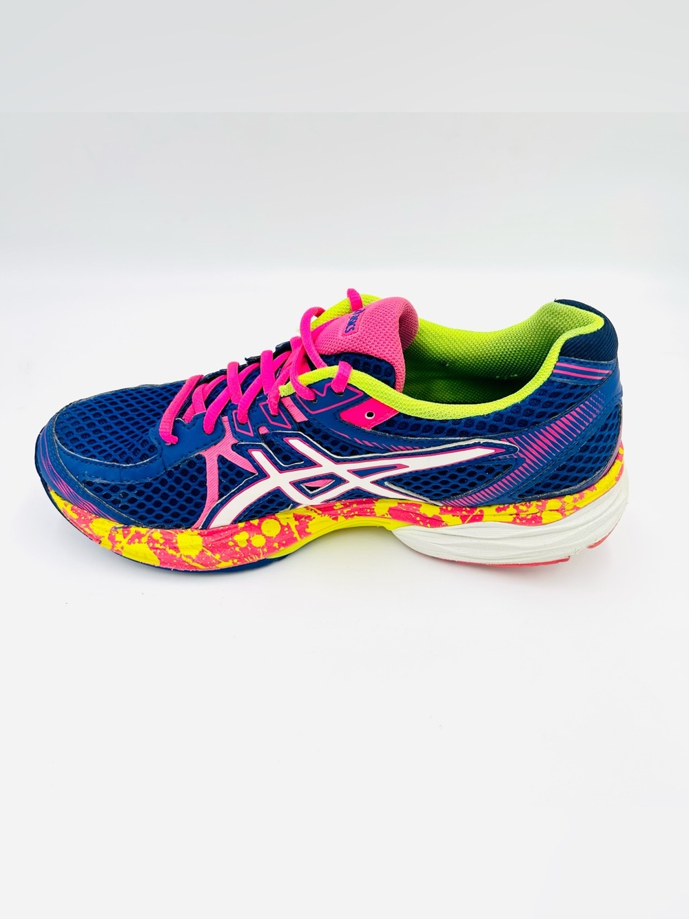 ASICS Gel Flux 3 Running Shoes Women’s Size 8.5 Blue Pink Athletic Sneakers - Picture 3 of 10